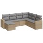 7-piece garden sofa set and beige synthetic rattan cushions by , Modular outdoor sofas - Ref: Foro24-3251636, Price: 514,77 €...