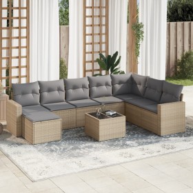 9-piece garden sofa set with beige synthetic rattan cushions by , Modular outdoor sofas - Ref: Foro24-3251706, Price: 618,99 ...