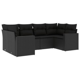 6-piece garden sofa set and black synthetic rattan cushions by , Modular outdoor sofas - Ref: Foro24-3251712, Price: 468,06 €...