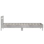 Cama con cabecero madera de ingeniería gris hormigón 75x190 cm de , Camas y somieres - Ref: Foro24-838571, Precio: 68,70 €, D...