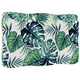 Cushion for pallets fabric leaf print 60x40x12 cm by , Cushions for chairs and sofas - Ref: Foro24-315236, Price: 16,99 €, Di...