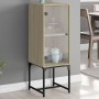 Auxiliary cabinet with Sonoma oak glass door 35x37x100 cm by , Sideboards - Ref: Foro24-836555, Price: 49,32 €, Discount: %