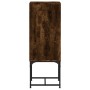 Armario auxiliar con puerta de vidrio roble ahumado 35x37x100cm de , Aparadores - Ref: Foro24-836557, Precio: 50,98 €, Descue...