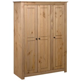 3-door pine wood wardrobe Panama Range 118x50x171.5 cm by vidaXL, Wardrobes - Ref: Foro24-282661, Price: 553,14 €, Discount: %