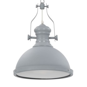 Gray round E27 ceiling lamp by vidaXL, Lamps - Ref: Foro24-281625, Price: 53,99 €, Discount: %