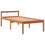 Cama para mayores madera maciza de pino marrón cera 75x190 cm de , Camas y somieres - Ref: Foro24-844150, Precio: 88,99 €, De...