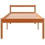 Cama para mayores madera maciza de pino marrón cera 75x190 cm de , Camas y somieres - Ref: Foro24-844150, Precio: 88,99 €, De...