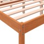 Cama para mayores madera maciza de pino marrón cera 150x200 cm de , Camas y somieres - Ref: Foro24-844159, Precio: 132,20 €, ...