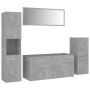 Concrete Gray Engineered Wood Bathroom Furniture Set by , Bathroom furniture - Ref: Foro24-3070941, Price: 172,64 €, Discount: %