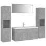 Juego de muebles de baño madera de ingeniería gris hormigón de , Muebles de baño - Ref: Foro24-3071526, Precio: 466,27 €, Des...