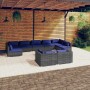 10-teiliges Gartenmöbel-Set und Kissen synthetisches Rattangrau von , Gartensets - Ref: Foro24-3102070, Preis: 830,89 €, Raba...