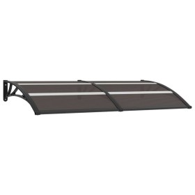 Black PC door canopy 200x75 cm by vidaXL, Awnings - Ref: Foro24-144825, Price: 85,12 €, Discount: %