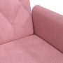 Pink velvet sofa bed with armrests by , Sofas - Ref: Foro24-351947, Price: 250,35 €, Discount: %