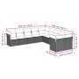 Set Gartensofas 10 Stück Kissen synthetisches Rattan schwarz von , Gartensets - Ref: Foro24-3250074, Preis: 658,93 €, Rabatt: %