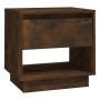 Engineered wood smoked oak bedside table 45x34x44 cm by vidaXL, Nightstands - Ref: Foro24-812981, Price: 34,05 €, Discount: %