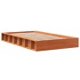 Wax brown solid pine wood bed frame 90x200 cm by , Beds and slatted bases - Ref: Foro24-844431, Price: 104,96 €, Discount: %