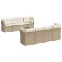 9-teiliges Gartensofa-Set mit beigen synthetischen Rattankissen von , Gartensets - Ref: Foro24-3217308, Preis: 685,85 €, Raba...