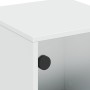 Mesitas de noche con puertas de vidrio 2 uds blanco 35x37x50 cm de , Mesitas de noche - Ref: Foro24-836519, Precio: 61,84 €, ...