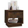 Engineered wood smoked oak bedside table 45x34x44 cm by vidaXL, Nightstands - Ref: Foro24-812981, Price: 34,05 €, Discount: %