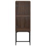 Auxiliary cabinet with brown oak glass door 35x37x100 cm by , Sideboards - Ref: Foro24-836559, Price: 50,76 €, Discount: %