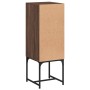 Auxiliary cabinet with brown oak glass door 35x37x100 cm by , Sideboards - Ref: Foro24-836559, Price: 50,76 €, Discount: %