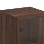 Auxiliary cabinet with brown oak glass door 35x37x100 cm by , Sideboards - Ref: Foro24-836559, Price: 50,76 €, Discount: %