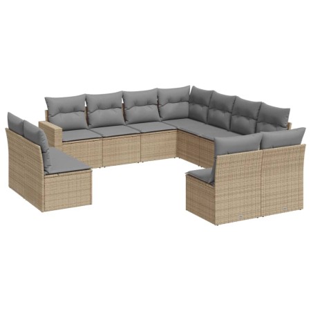 11-piece garden sofa set with beige synthetic rattan cushions by , Modular outdoor sofas - Ref: Foro24-3251466, Price: 763,92...