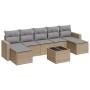 Gartensofa-Set mit beigen Kissen 8 Stück PE-Rattan von , Modulare Sofas für den Außenbereich - Ref: Foro24-3251686, Preis: 55...