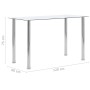 Mesa de comedor vidrio templado transparente 120x60x75 cm de vidaXL, Mesas de cocina y de comedor - Ref: Foro24-281850, Preci...