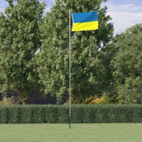 Ukrainian flag with brass grommets 90x150 cm by , Flags and windsocks - Ref: Foro24-155972, Price: 8,82 €, Discount: %