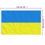 Bandera de Ucrania con ojales de latón 90x150 cm de , Banderas y mangas de viento - Ref: Foro24-155972, Precio: 8,82 €, Descu...