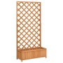 Solid Brown Fir Wood Trellis Planter by , Pots and planters - Ref: Foro24-365479, Price: 86,12 €, Discount: %