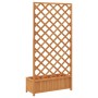 Solid Brown Fir Wood Trellis Planter by , Pots and planters - Ref: Foro24-365479, Price: 86,12 €, Discount: %