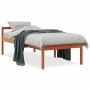 Cama para mayores madera maciza de pino marrón cera 90x200 cm de , Camas y somieres - Ref: Foro24-844155, Precio: 104,76 €, D...