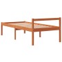 Cama para mayores madera maciza de pino marrón cera 90x200 cm de , Camas y somieres - Ref: Foro24-844155, Precio: 104,99 €, D...