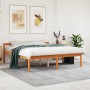 Cama para mayores madera maciza de pino marrón cera 160x200 cm de , Camas y somieres - Ref: Foro24-844160, Precio: 135,45 €, ...