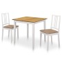 Esszimmermöbel-Set 3-teilig aus weißem MDF von , Möbelsets für Küchen und Esszimmer - Ref: Foro24-276408, Preis: 269,84 €, Ra...