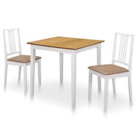 Esszimmermöbel-Set 3-teilig aus weißem MDF von , Möbelsets für Küchen und Esszimmer - Ref: Foro24-276408, Preis: 270,12 €, Ra...