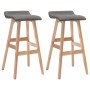 Kitchen stools 2 units dark gray fabric by vidaXL, Kitchen stools - Ref: Foro24-249577, Price: 127,99 €, Discount: %