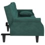 Sofá cama con reposabrazos terciopelo verde oscuro de , Sofás - Ref: Foro24-351946, Precio: 256,29 €, Descuento: %