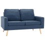 2-teilige Sofagarnitur aus blauem Stoff von , Sofas - Ref: Foro24-3056638, Preis: 623,99 €, Rabatt: %