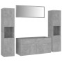 Concrete Gray Engineered Wood Bathroom Furniture Set by , Bathroom furniture - Ref: Foro24-3071076, Price: 214,99 €, Discount: %