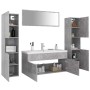 Juego de muebles de baño madera de ingeniería gris hormigón de , Muebles de baño - Ref: Foro24-3071076, Precio: 214,28 €, Des...