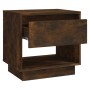 Engineered wood smoked oak bedside table 45x34x44 cm by vidaXL, Nightstands - Ref: Foro24-812981, Price: 34,05 €, Discount: %