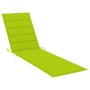 Sun loungers 2 units solid teak wood with bright green cushion by , Loungers - Ref: Foro24-3073197, Price: 593,49 €, Discount: %