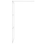 Silver transparent ESG glass shower screen 90x195 cm by , Shower walls and screens - Ref: Foro24-152116, Price: 139,96 €, Dis...