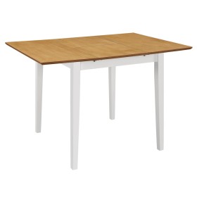 Mesa de comedor extensible blanca (80-120)x80x74 cm MDF de , Mesas de cocina y de comedor - Ref: Foro24-247625, Precio: 178,2...