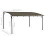 Toldo parasol de jardín gris taupe 4x3x2,55 m de , Carpas y cenadores - Ref: Foro24-312255, Precio: 240,31 €, Descuento: %