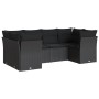 6-piece garden sofa set and black synthetic rattan cushions by , Garden sets - Ref: Foro24-3249944, Price: 425,99 €, Discount: %