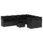 Set de sofás de jardín 10 pzas cojines ratán sintético negro de , Conjuntos de jardín - Ref: Foro24-3250014, Precio: 631,99 €...